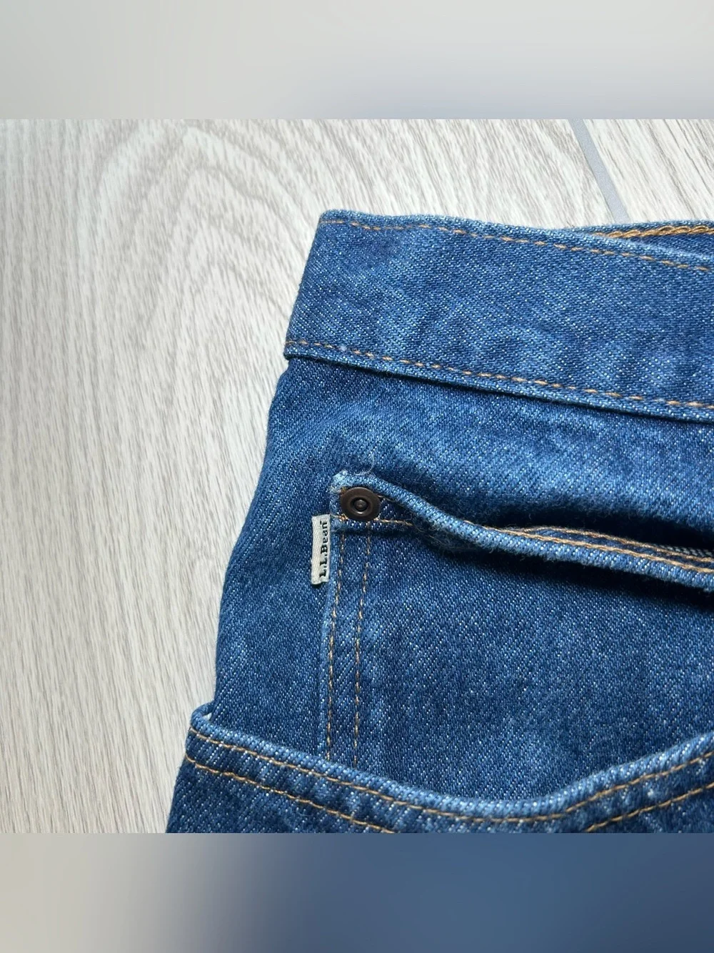 L.L. Beans Jeans Men’s 37X29 Blue Denim Natural Fit Straight Leg 100% Cotton